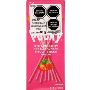 pocky strawberry cream covered biscuit sticks